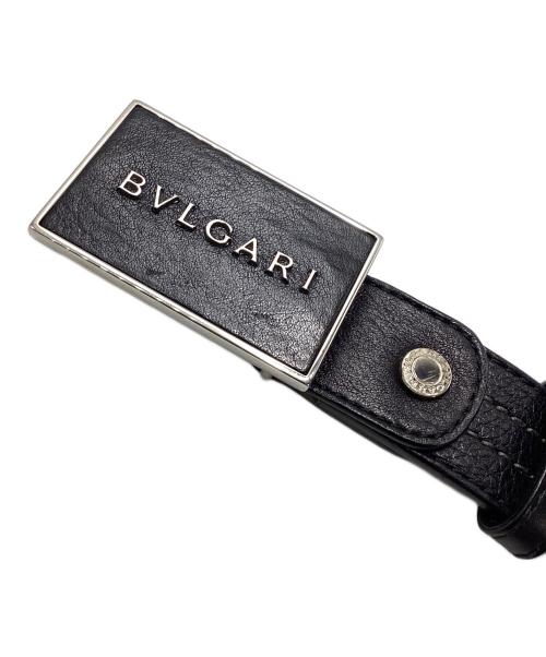BVLGARI（ブルガリ）BVLGARI (ブルガリ) レザーベルト ブラックの古着・服飾アイテム