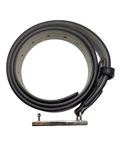 BVLGARI（ブルガリ）BVLGARI (ブルガリ) レザーベルト ブラックの古着・服飾アイテム