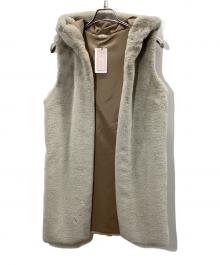 GAYNOR BONGARD×Spick and Span（-×スピック＆スパン）の古着「フェイクファーべスト」｜ライトグレー