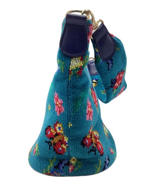 FEILER（フェイラー）FEILER (フェイラー) ハンドバッグ ハイジ ブルーの古着・服飾アイテム