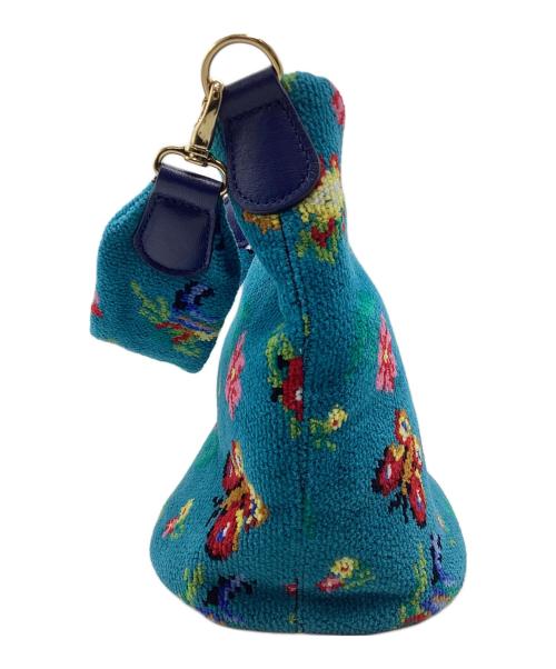 FEILER（フェイラー）FEILER (フェイラー) ハンドバッグ ハイジ ブルーの古着・服飾アイテム