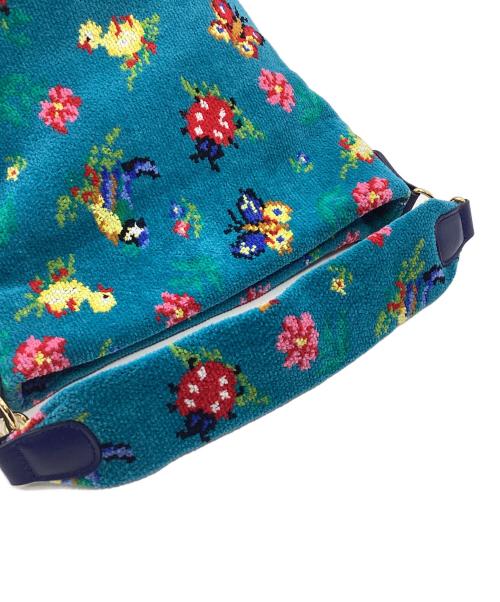 FEILER（フェイラー）FEILER (フェイラー) ハンドバッグ ハイジ ブルーの古着・服飾アイテム