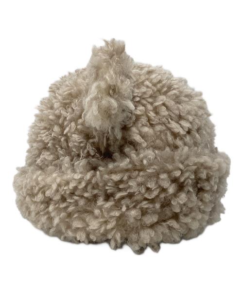 BASICS（ベーシックス）BASICS (ベーシックス) ニット帽 Bear Beanie ベージュの古着・服飾アイテム