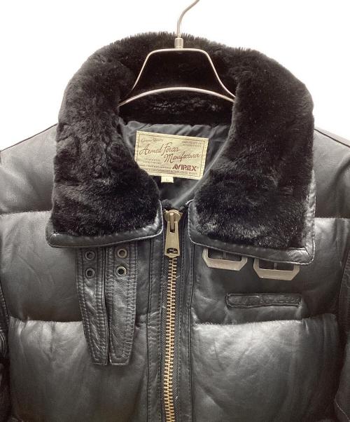 AVIREX（アヴィレックス）AVIREX (アヴィレックス) AVIREX ミリタリーダウンジャケット ブラック サイズ:Lの古着・服飾アイテム