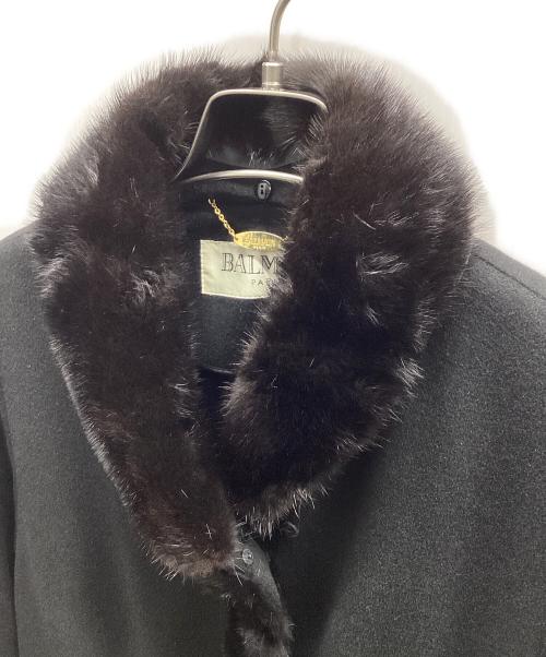 BALMAIN（バルマン）BALMAIN (バルマン) カシミヤコート ブラック サイズ:11の古着・服飾アイテム