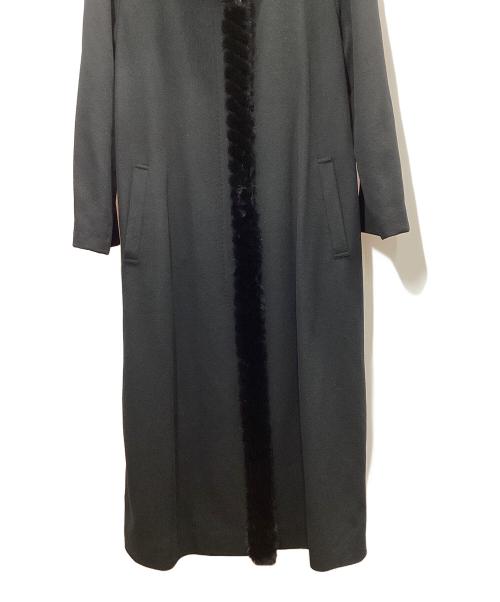 BALMAIN（バルマン）BALMAIN (バルマン) カシミヤコート ブラック サイズ:11の古着・服飾アイテム