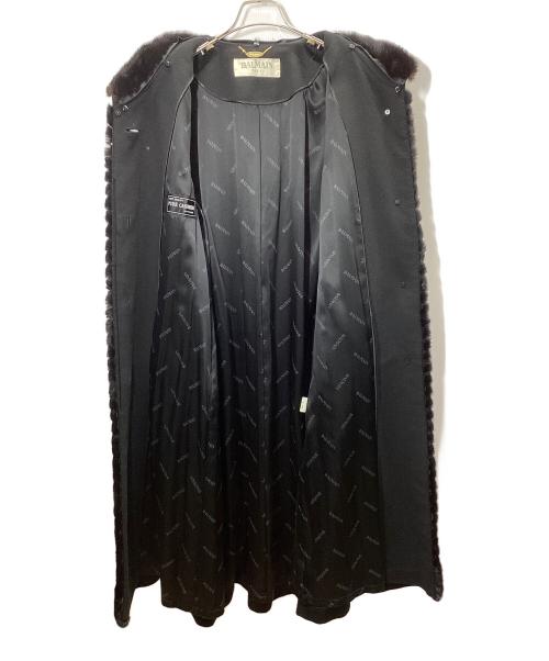 BALMAIN（バルマン）BALMAIN (バルマン) カシミヤコート ブラック サイズ:11の古着・服飾アイテム