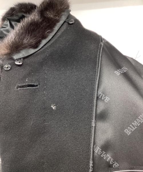 BALMAIN（バルマン）BALMAIN (バルマン) カシミヤコート ブラック サイズ:11の古着・服飾アイテム