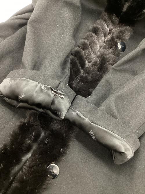 BALMAIN（バルマン）BALMAIN (バルマン) カシミヤコート ブラック サイズ:11の古着・服飾アイテム