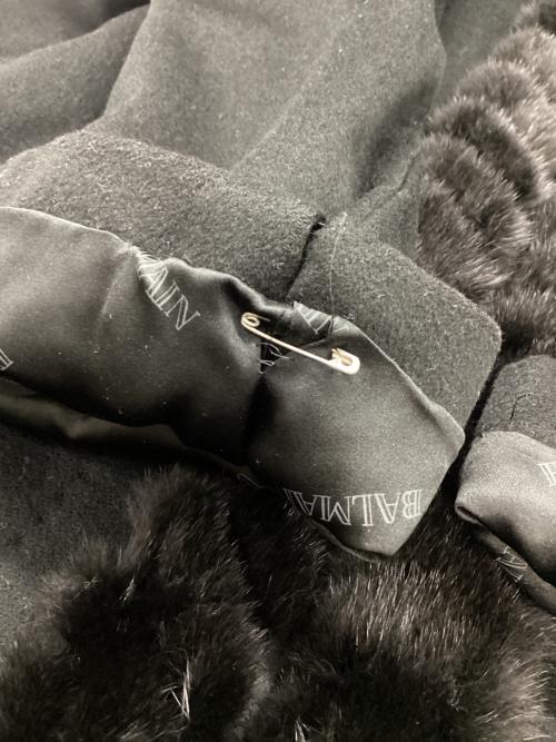 BALMAIN（バルマン）BALMAIN (バルマン) カシミヤコート ブラック サイズ:11の古着・服飾アイテム