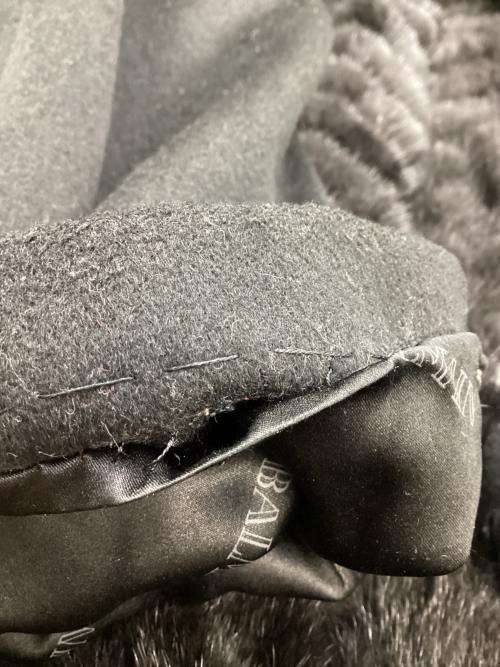 BALMAIN（バルマン）BALMAIN (バルマン) カシミヤコート ブラック サイズ:11の古着・服飾アイテム