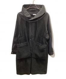 VACHEMENT×IENA（ヴァシュモン×イエナ）の古着「VACHEMENT/ヴァシュモン　ボアコート」｜ブラック