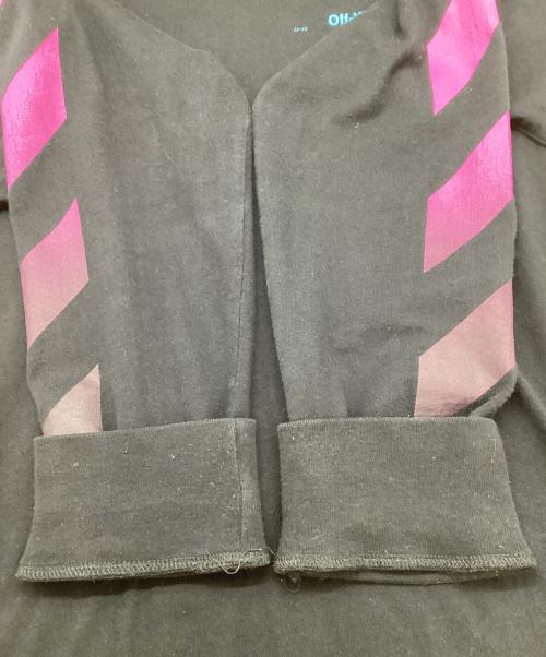 OFFWHITE（オフホワイト）OFFWHITE (オフホワイト) 長袖Tシャツ ブラック サイズ:Sの古着・服飾アイテム