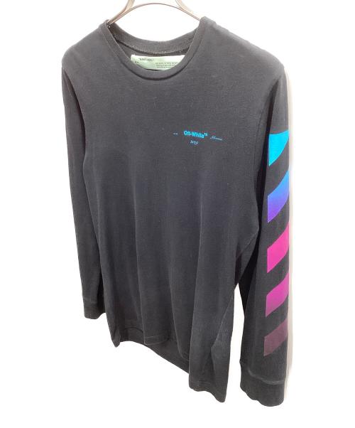 OFFWHITE（オフホワイト）OFFWHITE (オフホワイト) 長袖Tシャツ ブラック サイズ:Sの古着・服飾アイテム