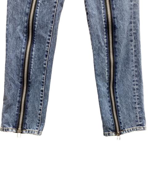 JOHN LAWRENCE SULLIVAN（ジョン ローレンス サリバン）JOHN LAWRENCE SULLIVAN (ジョン ローレンス サリバン) JOHN LAWRENCE SULLIVAN BLEACHED DENIM ZIPPED PANTS  インディゴ サイズ:46の古着・服飾アイテム