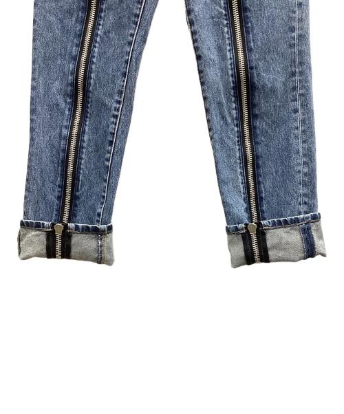 JOHN LAWRENCE SULLIVAN（ジョン ローレンス サリバン）JOHN LAWRENCE SULLIVAN (ジョン ローレンス サリバン) JOHN LAWRENCE SULLIVAN BLEACHED DENIM ZIPPED PANTS  インディゴ サイズ:46の古着・服飾アイテム