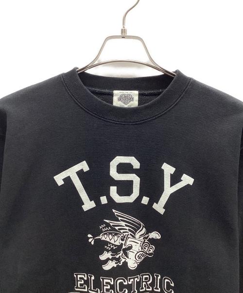 TATTOO STUDIO YAMADA（タトゥースタジオヤマダ）TATTOO STUDIO YAMADA (タトゥースタジオヤマダ) カレッジスウェット ブラック サイズ:Lの古着・服飾アイテム