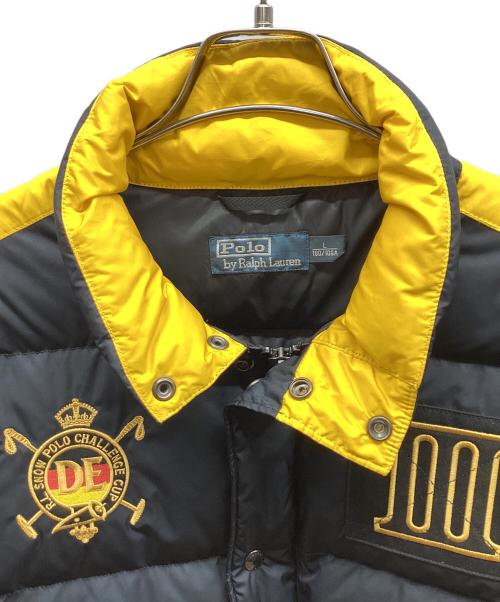 POLO RALPH LAUREN（ポロ・ラルフローレン）POLO RALPH LAUREN (ポロ・ラルフローレン) ダウンジャケット イエロー×ブラック サイズ:Lの古着・服飾アイテム