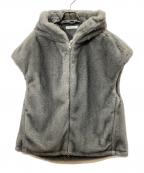 SIMPLICITEシンプリシテ）の古着「フード付きミンク調ファーベスト」｜グレー