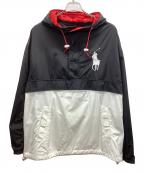 POLO RALPH LAURENポロ・ラルフローレン）の古着「アノラックパーカー」｜ブラック×ホワイト