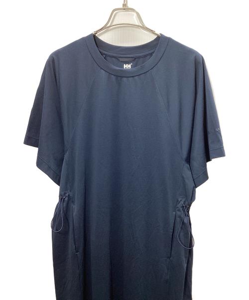 HH（ヘリ―ハンセン）HH (ヘリ―ハンセン) ショートスリーブアンヒビアスワンピース ネイビー サイズ:Lの古着・服飾アイテム