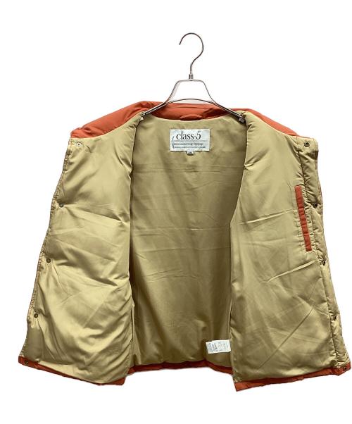 class-5（クラスファイブ）class-5 (クラスファイブ) ダウンベスト オレンジ サイズ:Lの古着・服飾アイテム