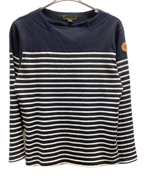 NIGEL CABOURN（ナイジェルケーボン）NIGEL CABOURN (ナイジェルケーボン) ボーダーカットソー ネイビー×ホワイト サイズ:46の古着・服飾アイテム