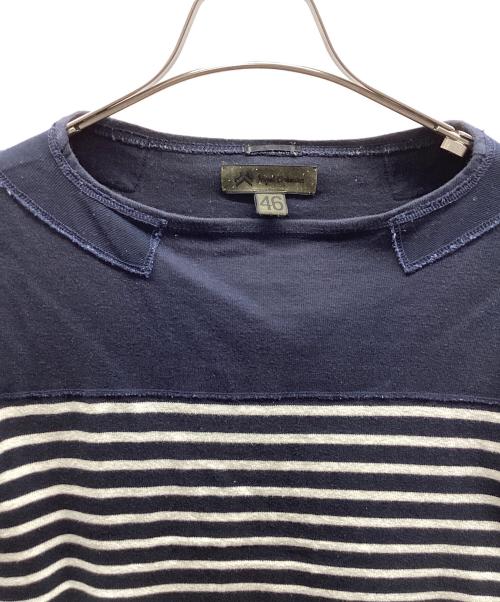 NIGEL CABOURN（ナイジェルケーボン）NIGEL CABOURN (ナイジェルケーボン) ボーダーカットソー ネイビー×ホワイト サイズ:46の古着・服飾アイテム