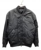 UNIQLO×+Jユニクロ×プラスジェイ）の古着「ハイブリッドダウンオーバーサイズMA－1」｜ブラック