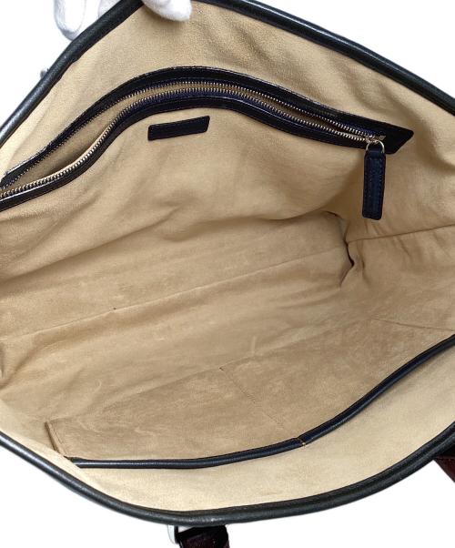 cocomeister（ココマイスター）COCOMEISTER (ココマイスター) ビジネストートバッグ ブラック×ブラウンの古着・服飾アイテム