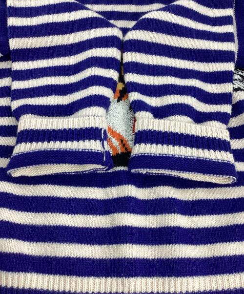 GUCCI（グッチ）GUCCI (グッチ) GUCCI ニット ブルー×ホワイト サイズ:Mの古着・服飾アイテム