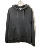 STONE ISLANDストーンアイランド）の古着「ガーメントダイコットンプルオーバースウェットフーディー」｜ブラック