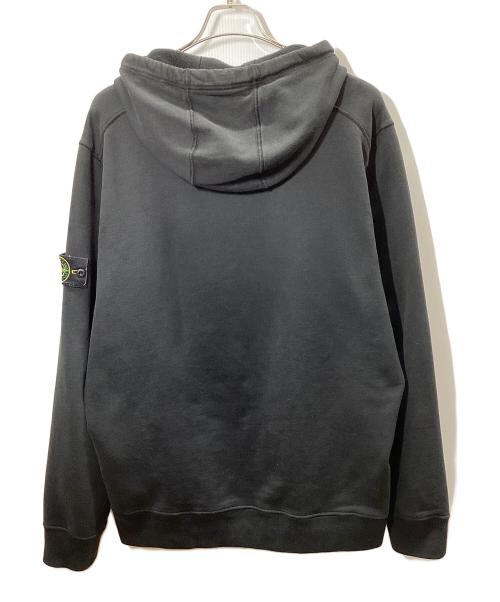 STONE ISLAND（ストーンアイランド）STONE ISLAND (ストーンアイランド) ガーメントダイコットンプルオーバースウェットフーディー ブラック サイズ:XXLの古着・服飾アイテム