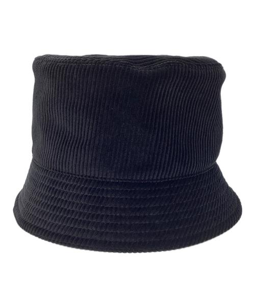 PRADA（プラダ）PRADA (プラダ) PRADA コーデュロイ バケットハット ブラック ブラック サイズ:Lの古着・服飾アイテム