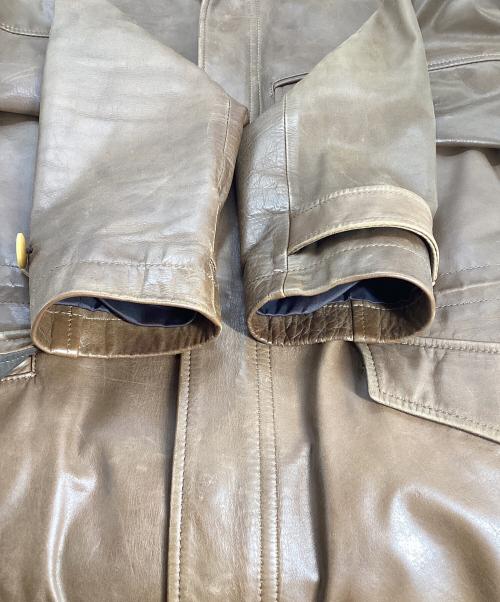 PS Paul Smith（ＰＳポールスミス）PS Paul Smith (ＰＳポールスミス) PS Paul Smith　レザージャケット・ブルゾン ブラウン サイズ:Mの古着・服飾アイテム