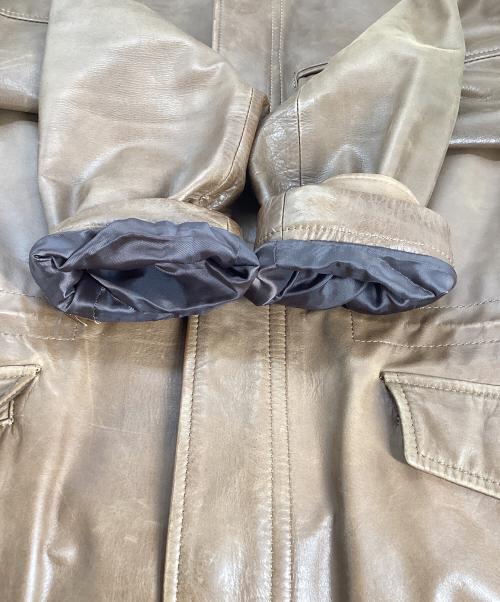 PS Paul Smith（ＰＳポールスミス）PS Paul Smith (ＰＳポールスミス) PS Paul Smith　レザージャケット・ブルゾン ブラウン サイズ:Mの古着・服飾アイテム