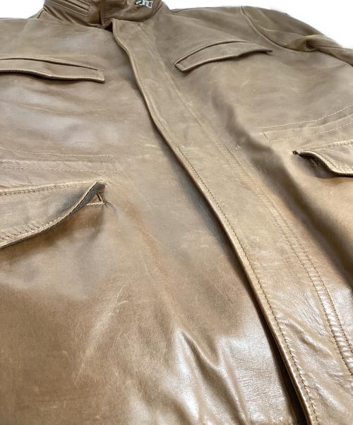 PS Paul Smith（ＰＳポールスミス）PS Paul Smith (ＰＳポールスミス) PS Paul Smith　レザージャケット・ブルゾン ブラウン サイズ:Mの古着・服飾アイテム