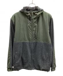 stussy（ステューシー）の古着「フリースジャケット」｜グリーン×グレー