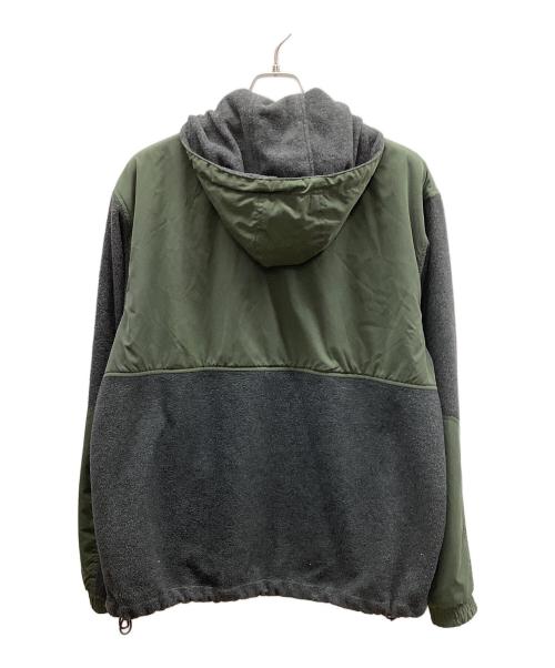 stussy（ステューシー）stussy (ステューシー) フリースジャケット グリーン×グレー サイズ:Lの古着・服飾アイテム