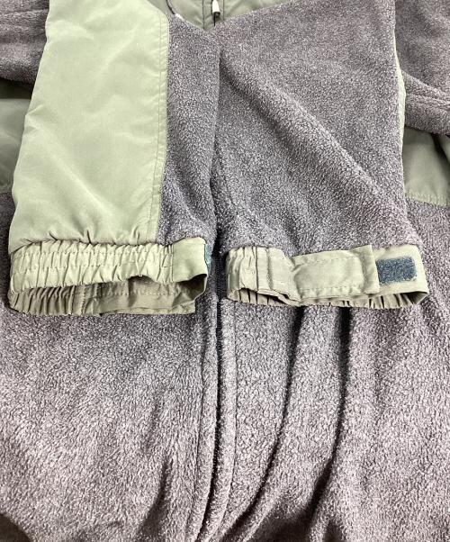 stussy（ステューシー）stussy (ステューシー) フリースジャケット グリーン×グレー サイズ:Lの古着・服飾アイテム