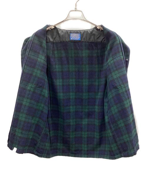 PENDLETON（ペンドルトン）PENDLETON (ペンドルトン) 長袖シャツ ネイビー×グリーン サイズ:Lの古着・服飾アイテム