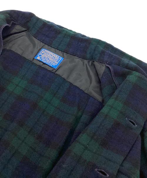 PENDLETON（ペンドルトン）PENDLETON (ペンドルトン) 長袖シャツ ネイビー×グリーン サイズ:Lの古着・服飾アイテム