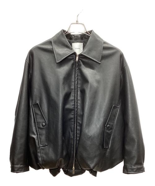 CLANE（クラネ）CLANE (クラネ) FAKE LEATHER BALLOON JACKET ブラック サイズ:1の古着・服飾アイテム