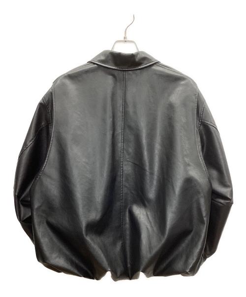 CLANE（クラネ）CLANE (クラネ) FAKE LEATHER BALLOON JACKET ブラック サイズ:1の古着・服飾アイテム