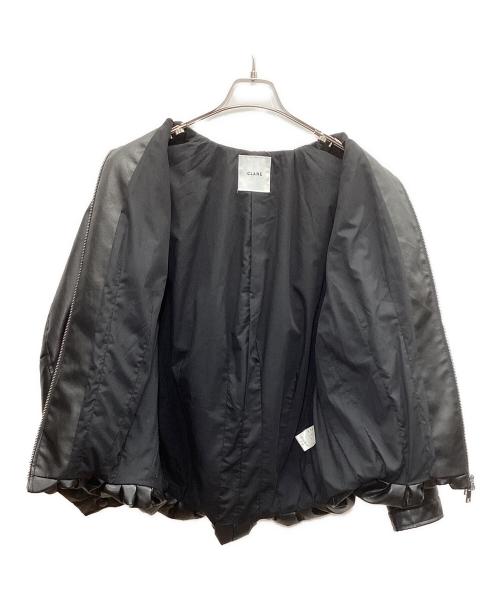 CLANE（クラネ）CLANE (クラネ) FAKE LEATHER BALLOON JACKET ブラック サイズ:1の古着・服飾アイテム
