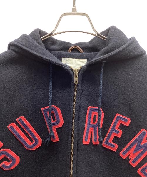 SUPREME（シュプリーム）SUPREME (シュプリーム) フード付スタジャン ブラウン×ネイビー サイズ:Lの古着・服飾アイテム