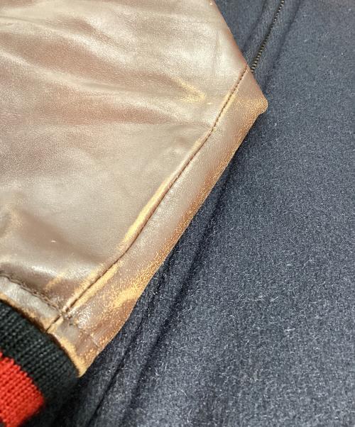 SUPREME（シュプリーム）SUPREME (シュプリーム) フード付スタジャン ブラウン×ネイビー サイズ:Lの古着・服飾アイテム