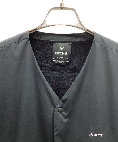 Snow peak（スノーピーク）Snow peak (スノーピーク) URBAN RESEARCH (アーバンリサーチ) ノーカラージャケット ブラック サイズ:Mの古着・服飾アイテム