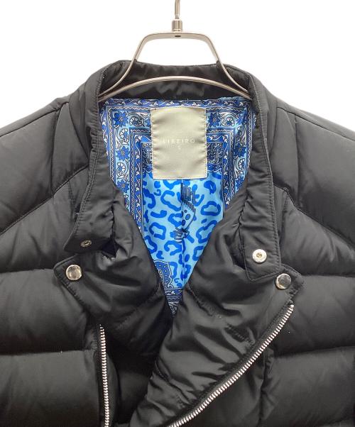 LIBEIRO（リベイロ）LIBEIRO (リベイロ) ダウンジャケット ブラック×ブルー サイズ:Sの古着・服飾アイテム