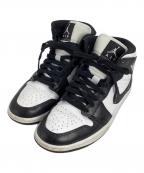 NIKEナイキ）の古着「エア ジョーダン 1 MID」｜ホワイト×ブラック